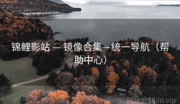 锦鲤影站 — 镜像合集—统一导航（帮助中心）