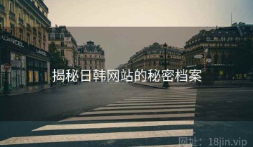 揭秘日韩网站的秘密档案