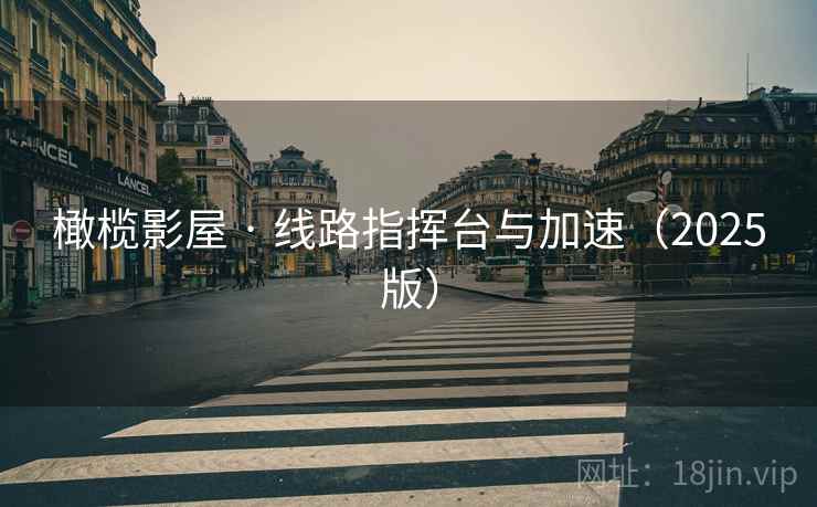 橄榄影屋 · 线路指挥台与加速(2025版) 橄榄影屋 · 线路指挥台与加速(2025版)